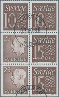 Schweden: 1961/1995, BOOKLET PANES: Accumulation With About 2.660 Complete Booklet Panes In 34 Types - Unused Stamps