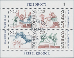 Schweden: 1974/1986, Accumulation With Miniature Sheets Mostly Heavy Duplicated Incl. 1974 Stockholm - Unused Stamps