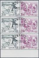 Schweden: 1989, Europa-CEPT ‚Children’s Play‘ 3.30kr. Se-tenant Pairs Lot With 220 Complete Booklet - Neufs