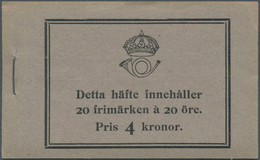 Schweden - Markenheftchen: 1921, King Gustaf V. Stamp Booklet 4kr. With Two Blocks Of Ten 20öre Stam - 1904-50