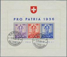 Schweiz: 1854/1967, Gestempelte Und Teils Postfrische Sammlung Im Schaubek-Vordruckalbum, Durchweg G - Sonstige & Ohne Zuordnung