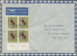 Schweiz: 1940/60(ca.), Sehr Schöner Posten Von Ca. 125 LuPo-Briefen Aus Einer Schweiz-USA Korrespond - Autres & Non Classés