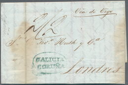 Spanien - Vorphilatelie: 1815/1850, Lot With Ca.50 Entire Letters To London, Comprising Mail And Pos - ...-1850 Préphilatélie