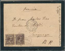 Spanien: 1843/1944: 29 Envelopes, Picture Postcards And Postal Stationeries Including Censored Mail, - Usados