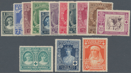 Spanien: 1926, RED CROSS (Royal Family) Complete Set Of 14 Incl. Express Stamp In A Lot With Five Se - Oblitérés