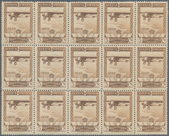 Spanien: 1929, Airmail Issue 5c. Pale Brown Showing Airplane 'Spirit Of St. Louis' In A Very Large L - Oblitérés