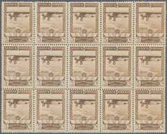 Spanien: 1929, Airmail Issue 5c. Pale Brown Showing Airplane 'Spirit Of St. Louis' In A Very Large L - Used Stamps