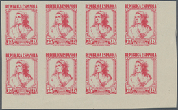 Spanien: 1939, Forces Mail Issue NOT ISSUED 75c. Stamp ‚Agustina De Aragon‘ In A Lot With About 350 - Gebruikt