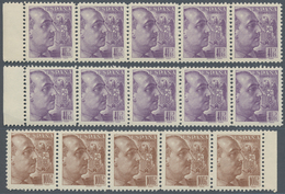 Spanien: 1939/1940, General Franco Definitives (‚Sanchez Toda‘) Complete Set Of 12 In A Lot With 14 - Usados