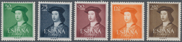 Spanien: 1952, 500th Birthday Of King Ferdinand V. Lot With 25 Complete Sets, Mint Never Hinged, Mi. - Oblitérés