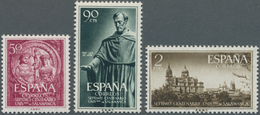 Spanien: 1953, 700 Years University Of Salamanca Lot With 25 Complete Sets Some In Larger Blocks, Mi - Oblitérés