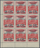 Spanien - Asturien: 1937, Revenues ‚Consejo Interprovincial De Asturias Y Leon‘ 5c. Red With Blue Op - Asturien & Léon