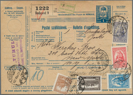 Ungarn: 1927/1928, Group Of 10 Franked Parcel-cards To USA, Comprising Many Items With High Franking - Ungebraucht