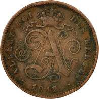 Monnaie, Belgique, Albert I, 2 Centimes, 1912, TB+, Cuivre, KM:64 - 2 Cent