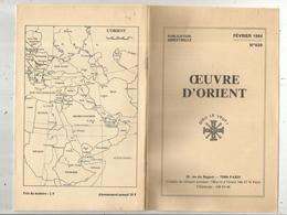 ésotérisme , OEUVRE D'ORIENT , 1984 , 33 Pages, 2 Scans  , Frais Fr 2.45e - Esotérisme
