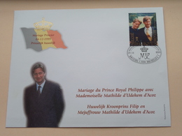 HUWELIJK / MARIAGE > 04-12-1999 ( België - Belgique ) Kroonprins FILIP En Mej. Mathilde D'UDEKEM D'ACOZ ! - Royalties, Royals