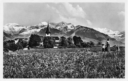 Aeschi Kirche Und Alpen - Aeschi Bei Spiez