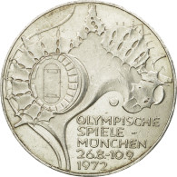 Monnaie, République Fédérale Allemande, 10 Mark, 1972, Hambourg, SUP, Argent - Altri & Non Classificati