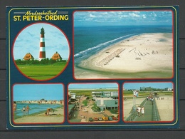 Deutschland Nordseeheilbad ST.-PETER-ORDING Gesendet Mit Briefmarke + Nebenstempel Segelboot - St. Peter-Ording