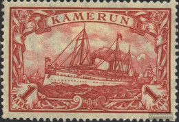 Cameroon (German. Colony) 24II B With Hinge 1919 Ship Imperial Yacht Hohenzollern - Kameroen