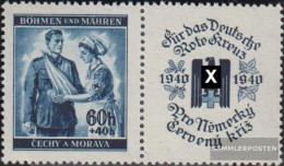 Bohemia And Moravia WZd1 With Zierfeld Unmounted Mint / Never Hinged 1940 Red Cross - Unused Stamps