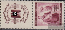 Bohemia And Moravia SZd8 With Zierfeld Unmounted Mint / Never Hinged 1940 Red Cross - Neufs