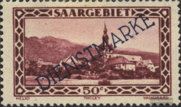 Saar D18 With Hinge 1927 Landscapes - Dienstmarken