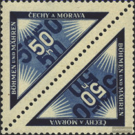 Bohemia And Moravia 52 Couple (complete Issue) Unmounted Mint / Never Hinged 1939 S-stamps - Ungebraucht