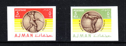 Ajman  - 1968. Medaglie Scherma, Nuoto . Fencing , Swimming  Imperforated. MNH, - Summer 1968: Mexico City