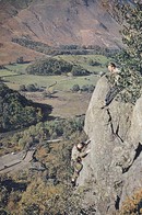 Postcard Climbing In Borrowdale Cumberland Rock Climb Called Fleur De Lys My Ref  B23134 - Bergsteigen