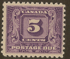 CANADA 1930 5c Postage Due SG D12 HM #IM154 - Impuestos