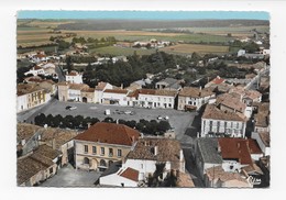 79  BEAUVOIR SUR NIORT   VUE AERIENNE   VOITURES POMPES A ESSENCE    BON ETAT  2 SCANS - Beauvoir Sur Niort