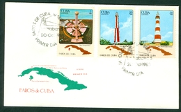 Cuba 1988 FDC Lighthouse Cover - Brieven En Documenten