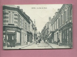 CPA Abîmée  - Roye - La Rue De Paris - Roye