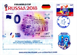 ARGHELIA - Philatelic Cover Germany Deutschland FIFA Football World Cup Russia 2018 Banknotes Currencies Money - 2018 – Rusland