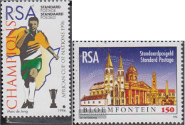 South Africa 991,992 (complete Issue) Unmounted Mint / Never Hinged 1996 Football Africa Cups, Bloemfontein - Nuevos