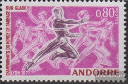 Andorra - French Post 229 (complete Issue) Unmounted Mint / Never Hinged 1971 Figure Skating - Carnets