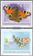 Liechtenstein 1592-1593 (complete Issue) Unmounted Mint / Never Hinged 2011 Butterflies - Ungebraucht