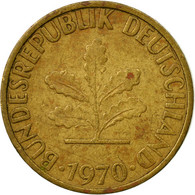 Monnaie, République Fédérale Allemande, 5 Pfennig, 1970, Karlsruhe, TB, Brass - 5 Pfennig