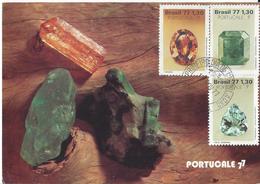 BRAZIL - 1977 - MAXIMUM CARD - MINERALS - PRECIOUS STONES ......... WNV - Cartes-maximum