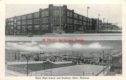 281457-Montana, Butte, High School & Stadium, Silver Bow News By Graycraft - Butte