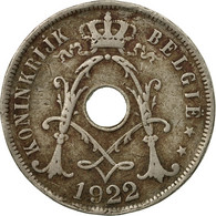 Monnaie, Belgique, 25 Centimes, 1922, B+, Copper-nickel, KM:69 - 25 Centimes