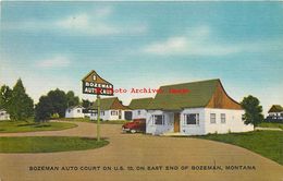 281483-Montana, Bozeman, Bozeman Auto Court, Highway 10, E.B. Thomas No E-13833 - Bozeman