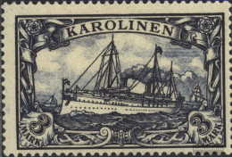 Carolines (German.Colony) 18 With Hinge 1901 Ship Imperial Yacht Hohenzollern - Isole Caroline