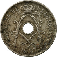 Monnaie, Belgique, 25 Centimes, 1927, TB, Copper-nickel, KM:68.1 - 25 Cents