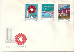 B2058 Hungary Organization Science Energy Industry Architecture FDC Cover - Gaz