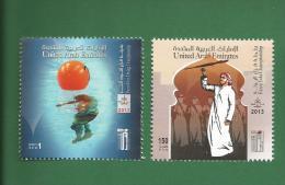 UNITED ARAB EMIRATES - UAE 2013  FAZZA HERITAGE CHAMPIONSHIPS 2v MNH ** - FREE DIVING , YOLA DANCE - As Scan - Immersione