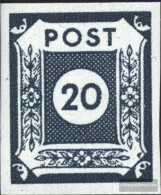 Soviet Zone (Allied.cast.) 48III, Fleck Right Below Unmounted Mint / Never Hinged 1945 Serial Numbers - Zone Soviétique
