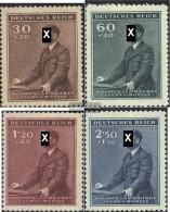 Bohemia And Moravia 85-88 (complete Issue) With Hinge 1942 Birthday - Neufs