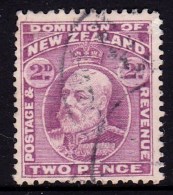 New Zealand 1909 King Edward VII 2d Mauve Used  SG 388 - - Gebraucht